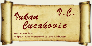 Vukan Čučaković vizit kartica